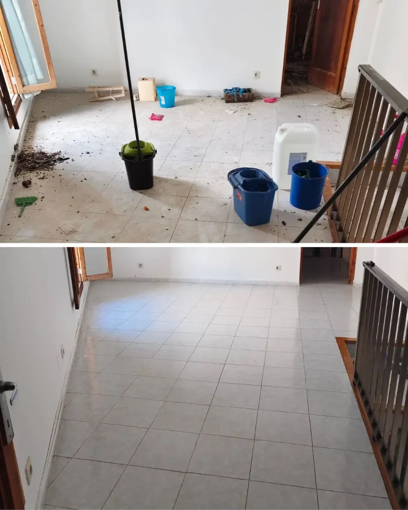 antes y después suelo